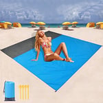 Gigmeta Tapis de Plage Imperméable 210 x 200 cm, Portable Couverture de Plage, Couverture Pique Niques imperméable, pour Les Voyages, Le Camping, la randonnée,Vacances, etc.