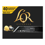 L'OR Onyx Intensity 12 Capsules 40 Pack