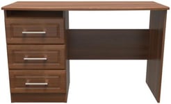 Gina Walnut Effect 3 Drawer Desk