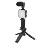 New Smartphone Video Vlog Kit LED Fill Light Tripod Microphone Comtroller Noise