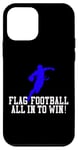 Coque pour iPhone 12 mini Drapeau de football pour enfants, jeunes ou adultes