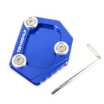 DTOYZ / FIT for - / XLV 600 650 700 Transalp/Dominator NX 650 FMX 650 CNC Kick Stand Pied Pied Côté Plaque De Support Plaque De Support Agrandir (Color : Blue TRANSALP)