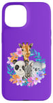 iPhone 15 Cute Baby Zoo Animals Motif Animal Park Zebra Koala Giraffe Case