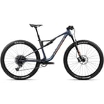 Täysjousitettu Maastopyörä Orbea Oiz H20 Moondust Blue-Leo Oranssi