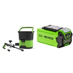 Greenworks GDC40 Cordless Portable Pressure Washer, 70 Bar, 300L/hour, 650W with Detergent Bottle and 6m Hose and Cleaning Accessories WITHOUT 40V Battery, 3 Year Guarantee & Battery G40B2