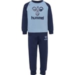 Hummel Humming joggedress sett småbarn, Black Iris/Denim