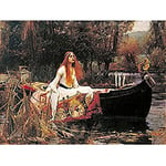 John William Waterhouse The Lady Of Shalott Edit Unframed Wall Art Print Poster Home Decor Premium