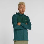 New Balance Heat Grid Hooded Full Zip Tröja - Grön Mellanlager för Löpare - Handla nu på Loparshop.se!