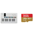 Arturia - MiniLab 3 - Universal MIDI Controller for Music Production, with All-in-One Software Package & SanDisk 256GB Extreme microSDXC card + SD adapter + RescuePRO Deluxe