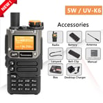 Quansheng UV-K5(8) K6 V/UHF Dual-Band Ham 5W Portable 2-way Radio Walkie Talkies