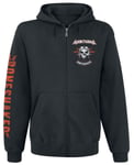 Airbourne Biker Boneshaker Hooded zip black