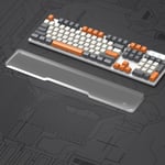 Repose-poignet pour Full Size 100% Clavier - Wrist Rest - Premier Acrylique Transparent - Pieds en Caoutchouc Antidérapant - Ergonomique Keyboard Palm Rest pour Office/Gaming/Typing/Laptop