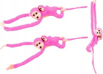 Leantoys Plush Baby Monkey Maskot Rosa 90 Cm