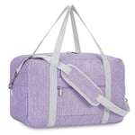 Narwey Sac de Voyage 40x20x25 Ryanair Cabine Bagage à Main de Voyage Pliable Sac de Cabine Avion Valise de Cabine Sac de Sport Sac Weekend 20L(Pourpre)