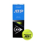 Dunlop ATP Lot de 3 balles de Tennis sans Pression pour débutants et Amateurs