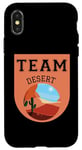 Coque pour iPhone X/XS Team Desert Desert Landscape Art Cactus Sand Design