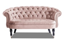 Chesterfield Ludovic Sofa 2-seters - Rosa 2 seter sofa Lyserød