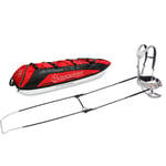 Fjellpulken XCOUNTRY turpulk 144 complete Red, Rød, 144cm