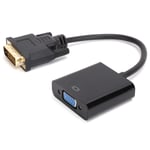 DVI Hane till VGA Hona Adapter DVI 24+1 till VGA Adapter för Stationär Dator Surfplatta