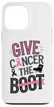 Coque pour iPhone 13 Pro Max Ruban rose pour la sensibilisation au cancer du sein