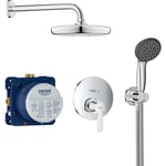 GROHE GET ettgrepskran t/indb komplett m/hode/håndtak messing f