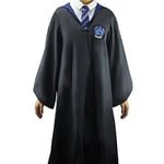 Cinereplicas Harry Potter Robe - Authentic Official Tailored Wizard Robes Cloak - Adults and Kids Size - Black & Blue - XS