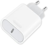 Chargeur Prise Usb C, 20w Chargeur Rapide, Embout Adaptateur Secteur Usb¿C Mural Alimentation, Type C Rapide Chargeur Tete Compatible With Iphone 15/14/13/12/11/Pro/Pro Max/Plus/Mini/Se/X/Xr/Xs/8/7