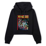 Guardians of the Galaxy Weirdness Is Everywhere Comic Book Cover Women's Cropped Hoodie - Black - S