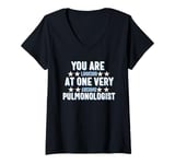 Womens You Are You Looking at One Very Awesome Pulmonologist V-Neck T-Shirt