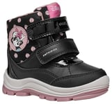 Geox Bébé Fille B FLANFIL Girl B ABX Botte de Neige, Black/Old Rose, 22 EU