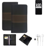 Phone Case + earphones for Oppo K10 5G China Wallet Cover Bookstyle protective