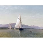 Artery8 Silva The Hudson At The Tappan Zee Painting Extra Large XL Wall Art Poster Print