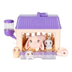 Little Live Pets Mama Surprise Minis Bunny, Care For Your Mama Hamster or Mama Bunny in Their Hutch To Reveal 2, 3, or 4 Mini Babies