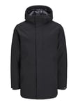 JACK & JONES Jjekeen Parka Sn, Noir, XS Homme