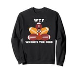 Funny Turkey WTF Where's The Food Thanksgiving Dinner Sweatshirt