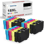 18XL Cartouche d'encre Compatible pour Epson 18XL pour Epson Expression Home XP-322 XP-215 XP-205 XP-225 XP-305 XP-325 XP-422