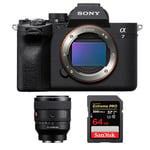 Appareil photo Sony Alpha A7 Mark IV + FE 50mm f1.4 GM + SanDisk 64 Go Extreme Pro SDXC UHS-II U3 V90 300 Mo/s