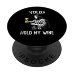 YOLO Hold My Wine Funny Jesus Easter JK BRB Ressurection PopSockets PopGrip Adhésif