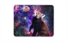 Space Red Panda Rectangle Mouse Mat - Animals Donut Galaxy Computer Gift #75889