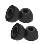 (2-Pair) Tencloud Ear Caps Compatible with Airpods Pro Earphone Tips Soft Memory Foam Earphones Earbuds Earplugs Eartips Cover Case Ear Cushions Covers Eargels for Airpods Pro/Airpods 3 (Small, Black)