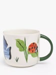 John Lewis Garden Wildlife Stoneware Mug, 400ml, Multi