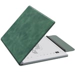 MoKo Coque Compatible avec Remarkable 2 10,3" 2020, Étui Folio Magnétique Ultra-Mince avec Fermoir Large pour Stylo, Housse Tablette en Cuir PU pour Remarkable 2 10,3 Pouces 2020, Vert Émeraude