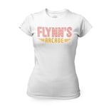 T-Shirt Femme Col Rond Flynn's Arcade Geek Jeux Video Science Fiction Film