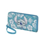 Disney Lilo et Stitch Aloha-Portefeuille Essentiel, Bleu, 19 x 10 cm