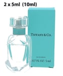 2 x Tiffany & Co Eau de Parfum EDP 10ml (2 x 5ml) Stocking Filler