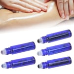 Blue Essential Oil Roller Bottle Simple Portable Glass Roll On Bottle 10MLAm LVE