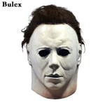 Bulex Halloween 1978 Michael Myers Mask Skräck Cosplay Kostym Latexmasker Halloween rekvisita för vuxna Vit Hög kvalitet