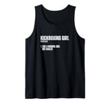 Kickboxing Girl Definition Funny Women Kickboxer Tank Top