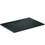 Ideal Standard Receveur de Douche Ultra Flat New Noir Mat Rectangulaire 100 x 70 cm Ultra-plat Hauteur 2,5 cm Acrylique T4475V3