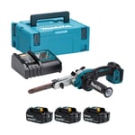 Makita DBS180RFJ-3 18v Brushless Belt Sander (3x3Ah)